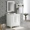 Alaterre Furniture Williamsburg 3pc Wooden Vanity Set - 30-in. L Vanity, 30-in. L Mirror, 25-in. W Wall Shelf, White AVAN3000WHBB - alternate 4